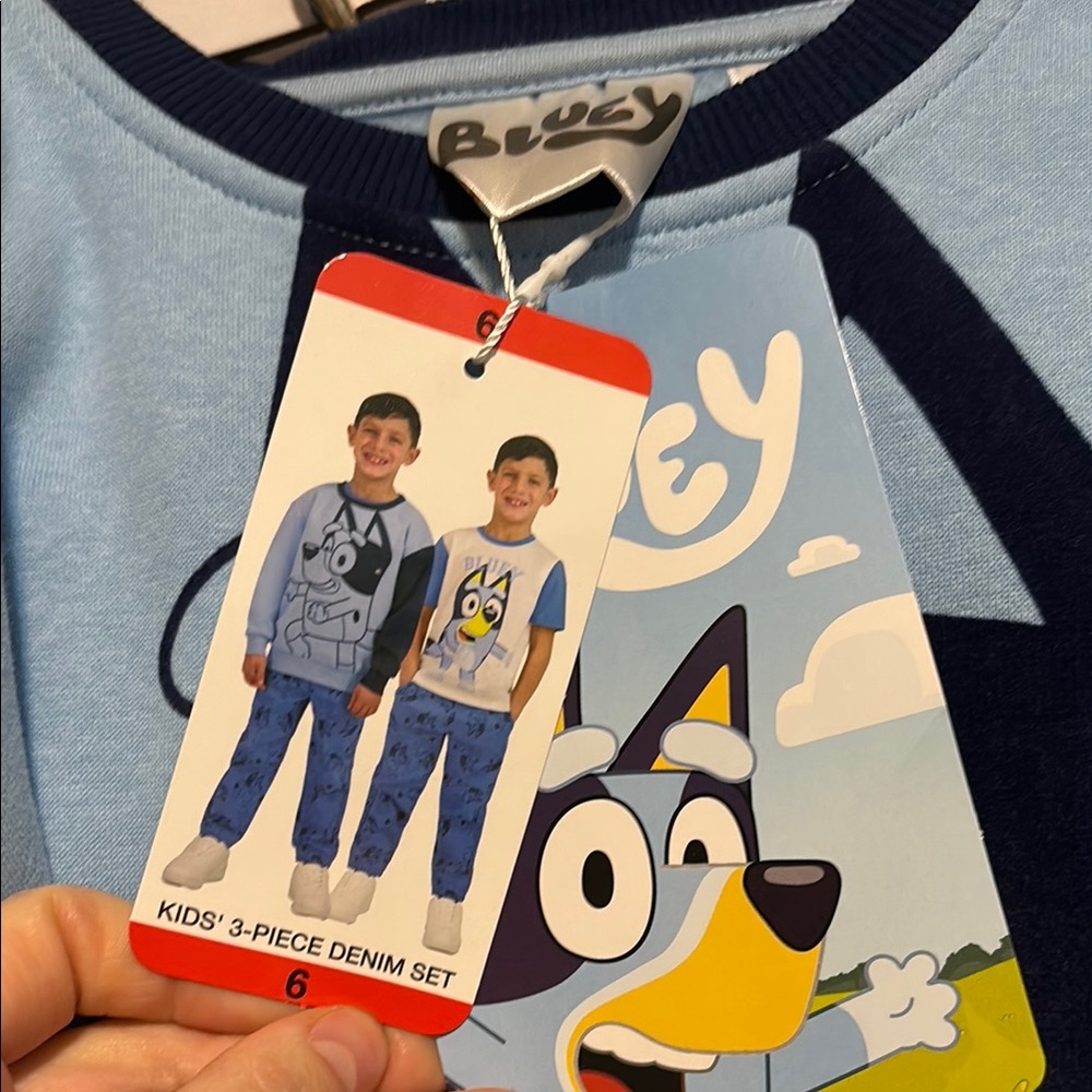3-Piece Bluey Kids' Set NWT SIZE 4/5/6